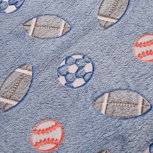 Dark Blue Rugby Pattern Glow-in-The-Dark Carpet - Picture 3 of 5